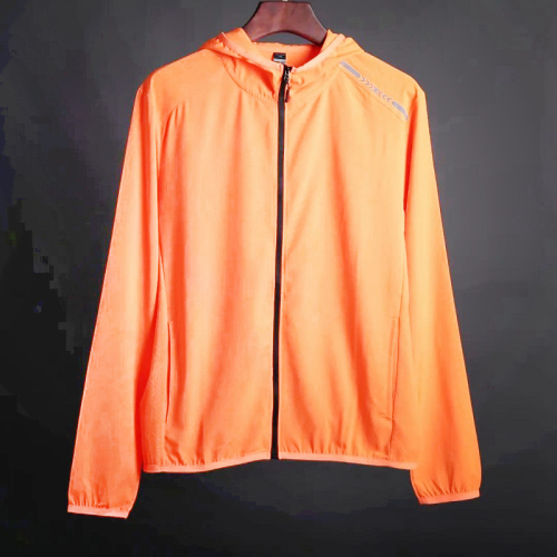 Thin Zip Up Polyester Men Sports Windbreaker Jacket