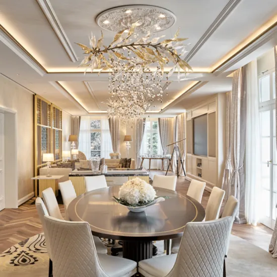 Glass crystal custom project indoor decoration chandelier