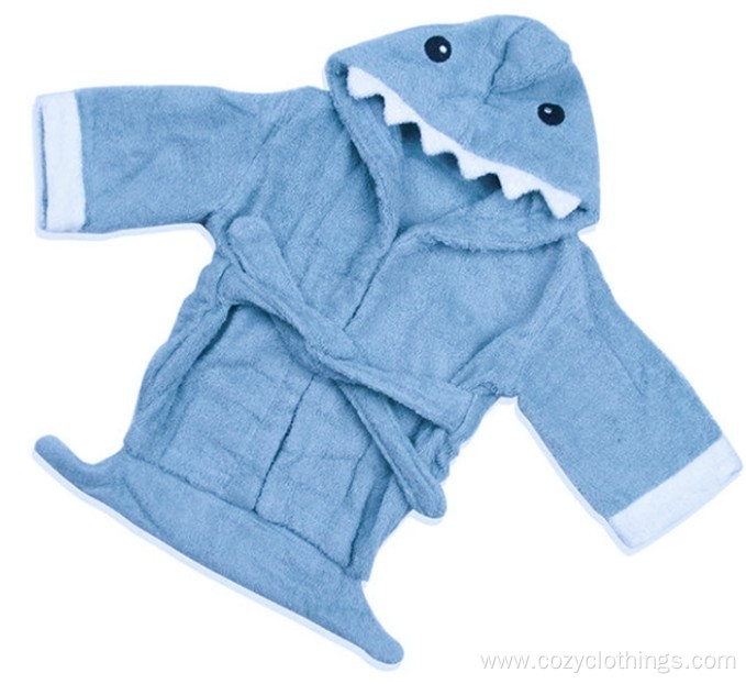 Animal Soft 100% Cotton terry cartoon Baby Bathrobe