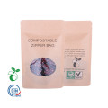 Bolsa de pie compostable con cremallera