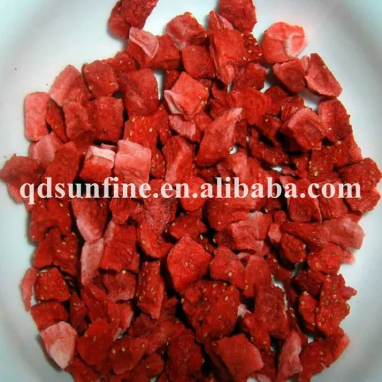 frozen dried strawberry diced