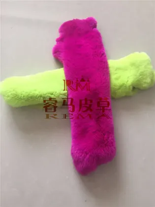 Dyed Color Rex Rabbit Fur Pelts Rex Skins For Sale