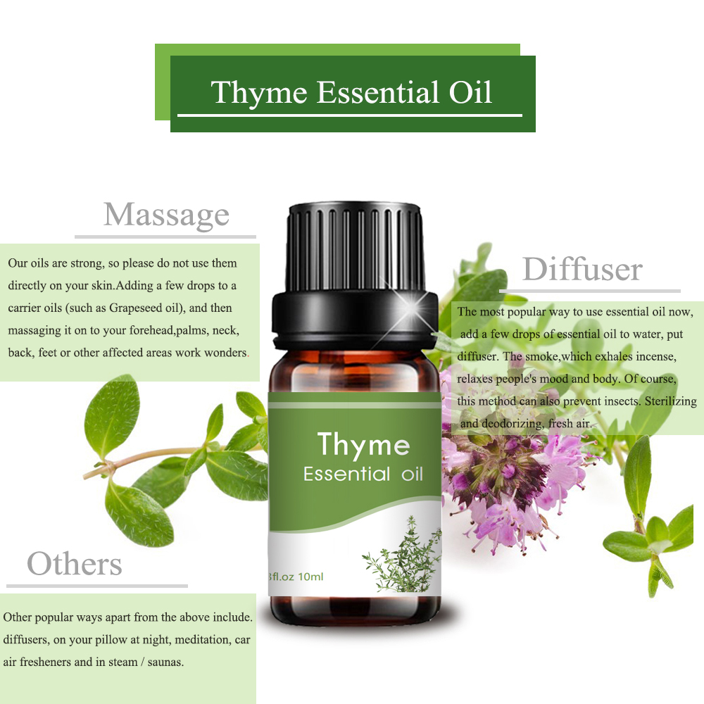 pure Fresh Thyme Essential Oil Improve Memory And Attention