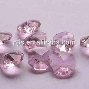 octagon crystal beads, glass beads