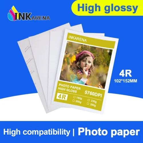 Inkarena 100 Sheets Glossy 4r 4 X 6 Photo Paper For Inkjet Printer