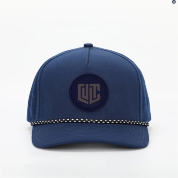 Customized 5-Panel Laser-Punched Breathable Mesh Baseball Hats