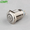CMP metal 16mm 1NO iluminado interruptor curto corpo trava botão