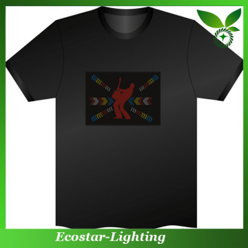 Cuttable EL t shirt for Nightspots