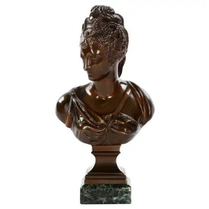 Classic Design Bronze Diana Bust Statue