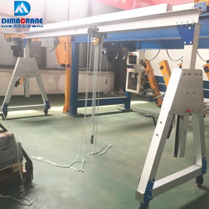 Customized 1 Ton Aluminium Alloy Portable Gantry Cranes for Industries