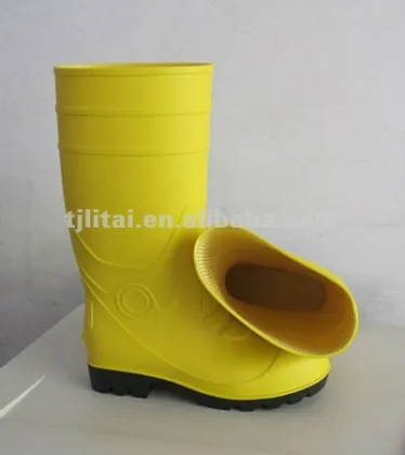 pvc safety rain boot for working people