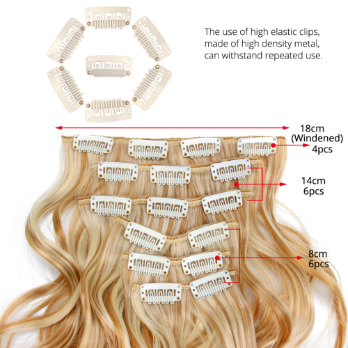 Clip In Ponytail Synthetic Curly Clip In Hair Extensions