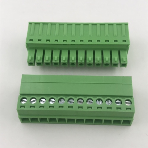 12pin spring plug-in terminal block male to female