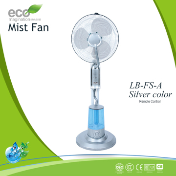 The newest multifunctional and best price super mute working energy saving by 50% auto off when waterless water cooling mist fan