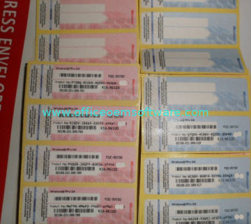 Windows 7 Pro Good Quality Coa Stickers With Activation Product Key Stickers * 16