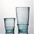 Green Bubbled Recycled Glass Pint Drinking Glasses