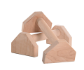 Soporte de barras push up de madera antideslizante