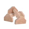 Soporte de barras push up de madera antideslizante