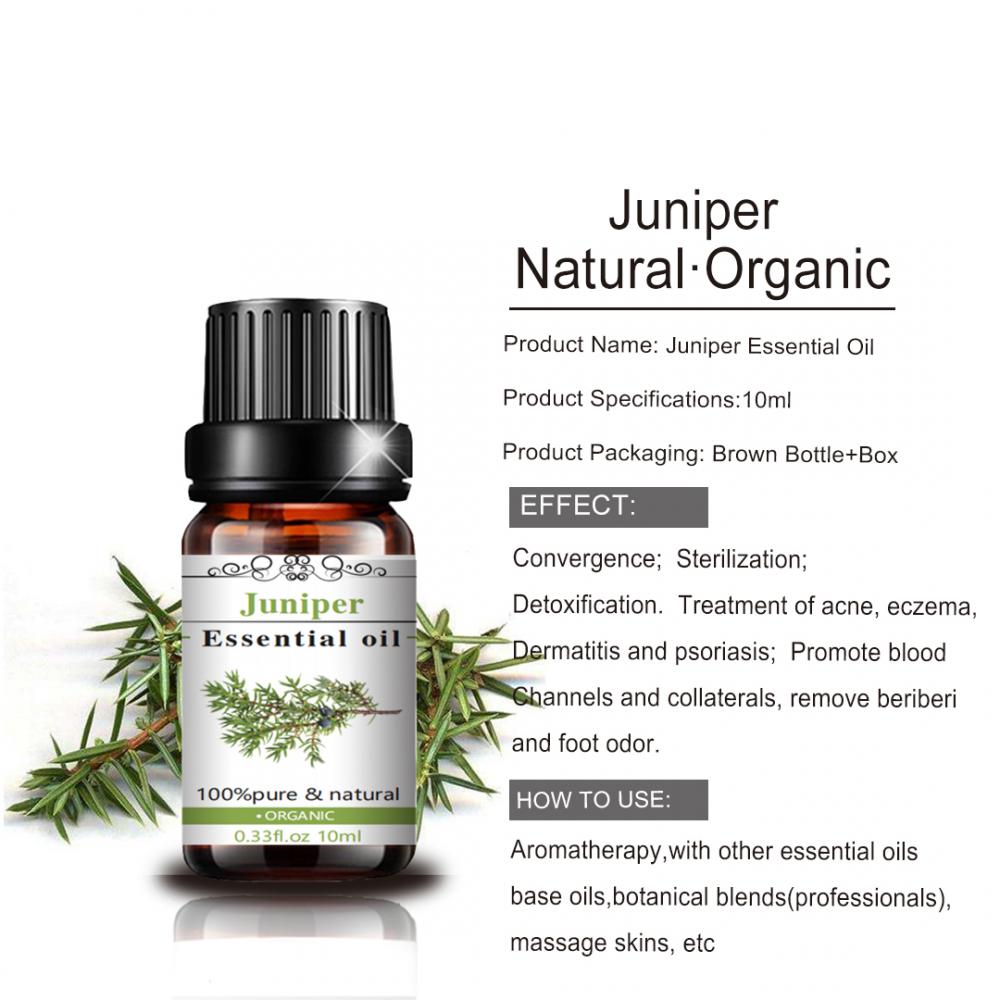 High Quality Essential Oil 100% Organic Private Label Juniper Pure Essential Oil