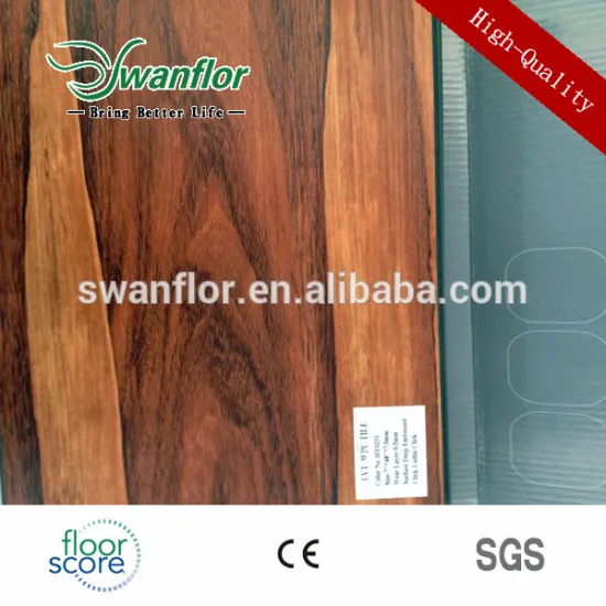 Interlocking PVC Tile Flooring With Hidden Joint Bevel Edge