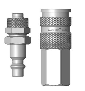 Series 310--ISO-B6 standard Type Pneumatic Quick Couplings