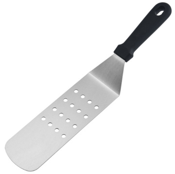 Stainless Steel Long BBQ Grilling Spatula with Holes for Frying, Baking & Cooking