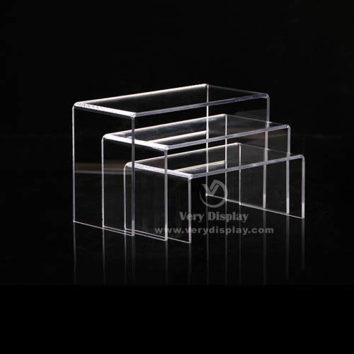 U-vormige acryl display standhouder Risers Counter Set