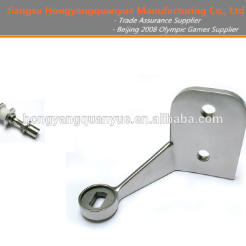 1 arm RHS biased Glazing Spider Kit in Grade 316 Satin Stainless Steel x 82mm hole center from fixing face glass routel