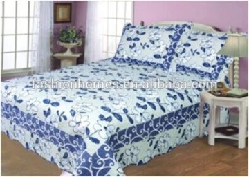 Satin polyester fiber printed quilt