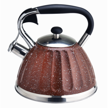 Fashionable European marble stovetop tea pot kettle