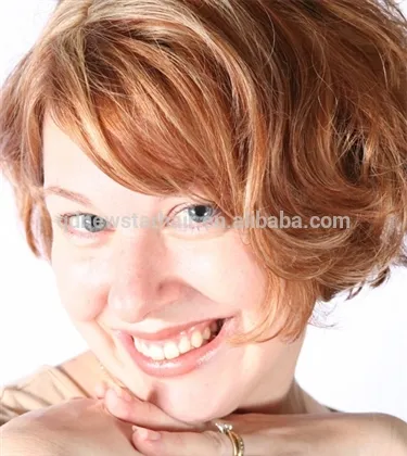 Short Curly Remy Human Hair Full Lace Women Wigs