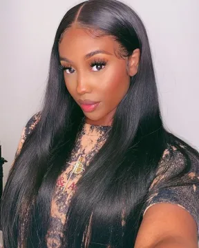 Swiss Lace Wigs For Black Women Human Hair Virgin Cuticle Aligned Hair Hd Lace Front Wig Straight Full Lace Wigs