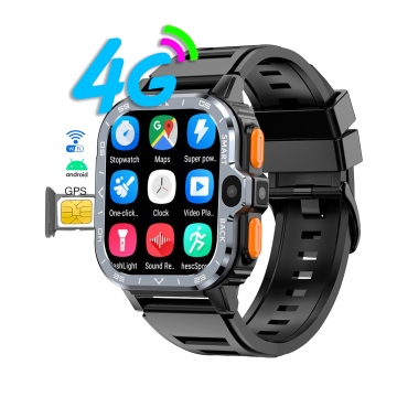 2024 PGD watch 4+64G 1.99 Inch 4 core 4G Sim card dual camera GPS WIFI 2.4G/5G Android 8.1 fitness square watch mobile phone