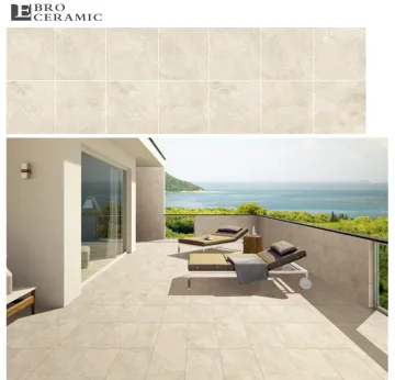 Beige Tone Anti-Slip Travertine Look Porcelain Floor Tiles 24x24