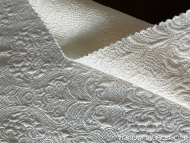 vải cotton spandex jacquard cho mùa hè
