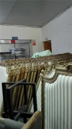 Wood Carved Hotel Room Furniture Headboard