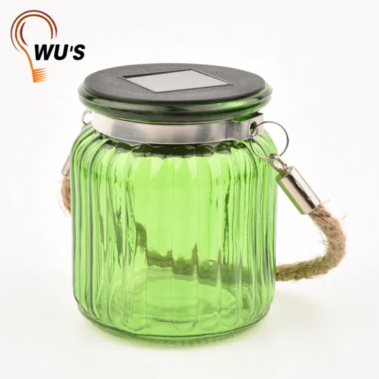 Hanging glass bottle garden decorative firefly solar Jar light glass bottle pendant lights