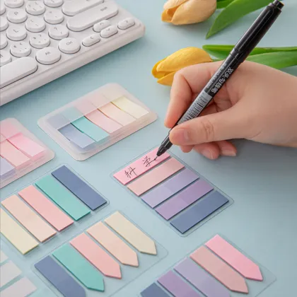 Custom Waterproof Plastic PET Sticky Notes & Custom Office Sticky Notes Memo Stickers