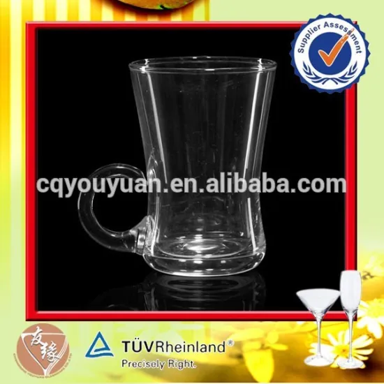 3oz drinking glassware clear custom coffee mug