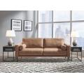 NEW Design Mid Century Modern Faux Leather Sofa