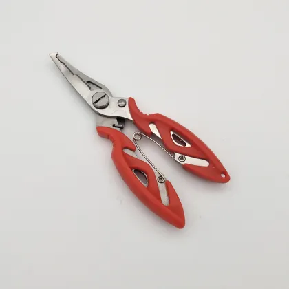 Stainless Steel Fishing Fish Pliers Scissors Line Cutter Remov Hook Tackle Tool
