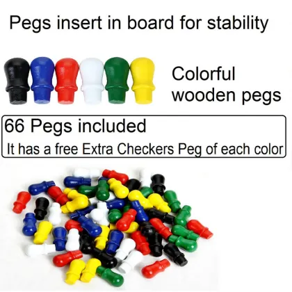 Family Fun: Discover the Classic Charm of Wooden Chinese Checkers - Perfect for All Ages
