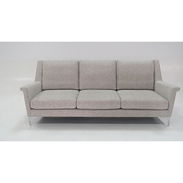 Fabric long sofa for three people