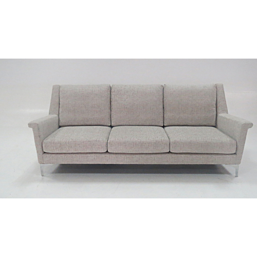 Fabric long sofa for three people