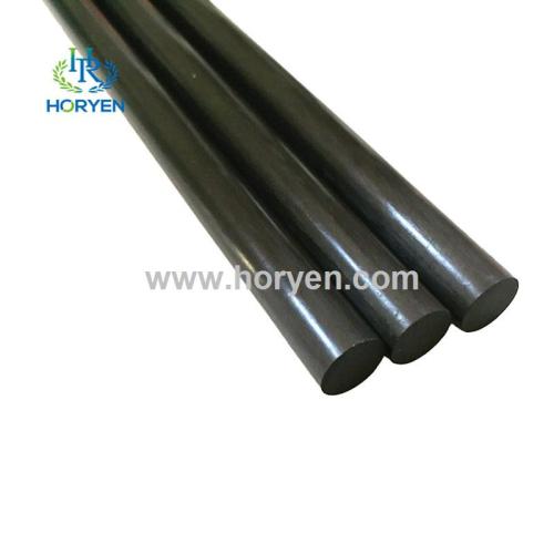 Carbon Fiber Pultruded Rod High strength custom CFRP solid carbon fibre rod Supplier
