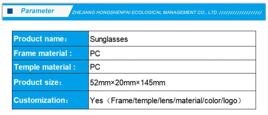 Glossy Blue TR90PC Sunglasses