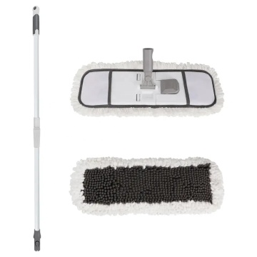 2023 Advanced Water Absorption Microfiber Chenille Rectangle Flat Floor Cleaning Mop with Flexible Telescopic Handle: Enhancing Cleaning Efficiency