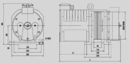 Suzhou Elevator Parts Supplier PM200A 160kg Gearless Traction Machine