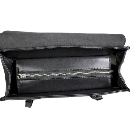 Casual Commuter Genuine Leather Flap Backpack
