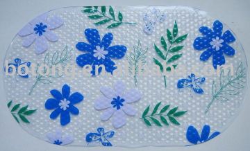 PVC anti-slip printing Bath Mat